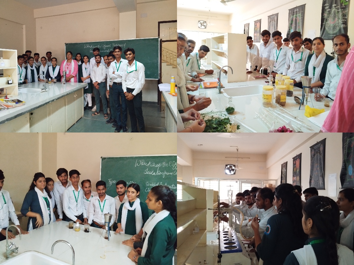 AONE DAY WORKSHOP ON " DIFFERENT EXTRACTION TECHNIQUES FOR ISOLATION OF PHYTOCHEMICALS FROM CRUDE DRUGS"(19 July 2024)