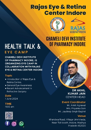 CDIP organized "HEALTH TALK & EYE CAMP"(01 June 2024)